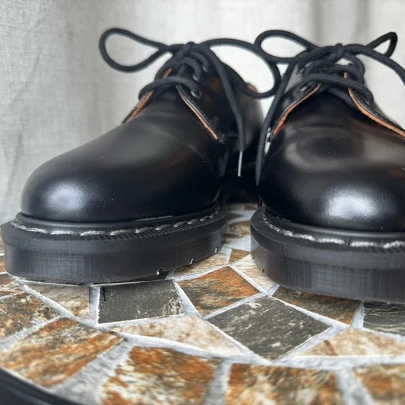 Solovair 3 Eye Gibson Black Hi-Shine Leather | UK 5 / US 6 | Made in England - Picture 5 of 15